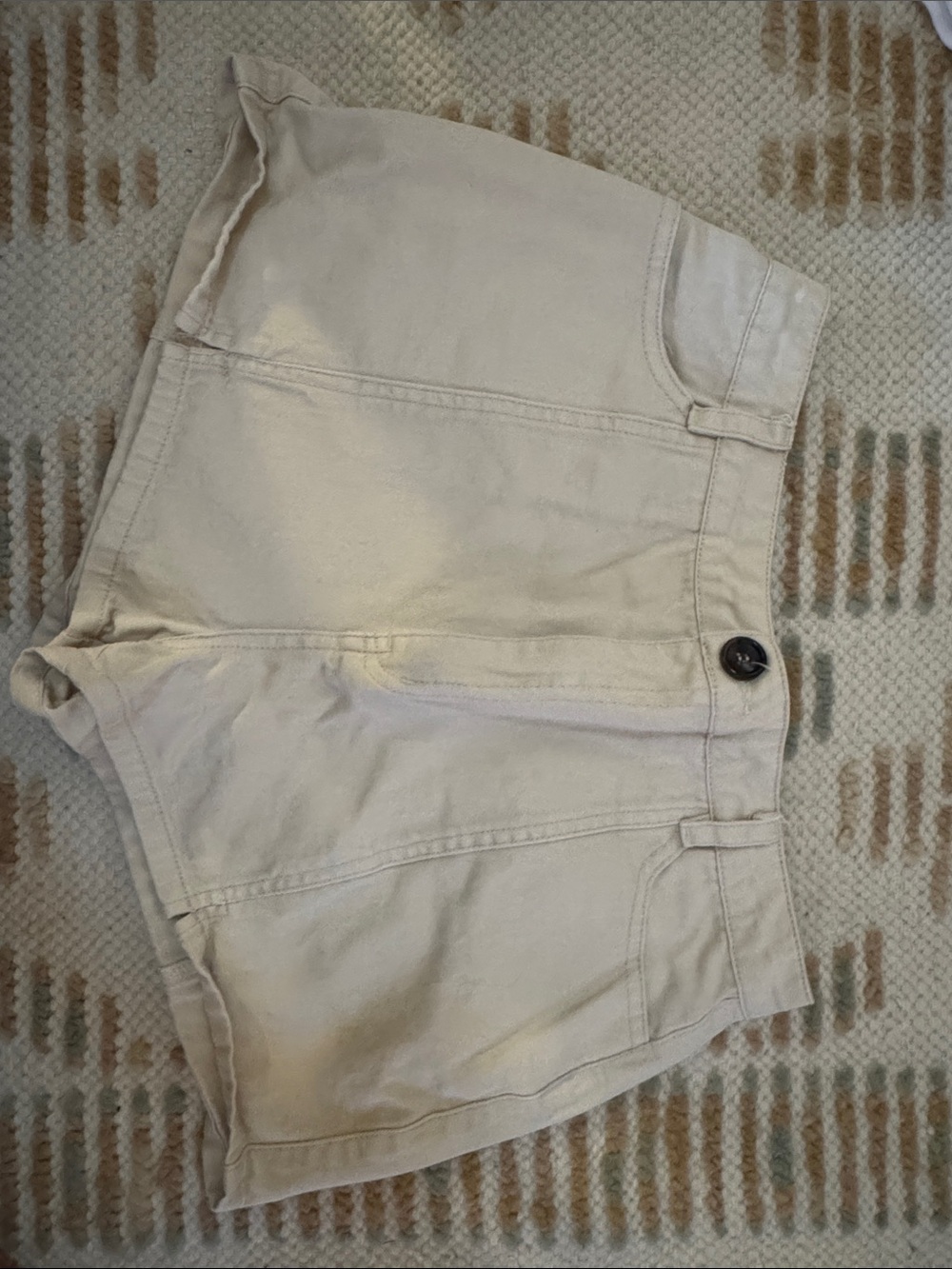 Honey Belle Cream High-Waist Women’s Shorts